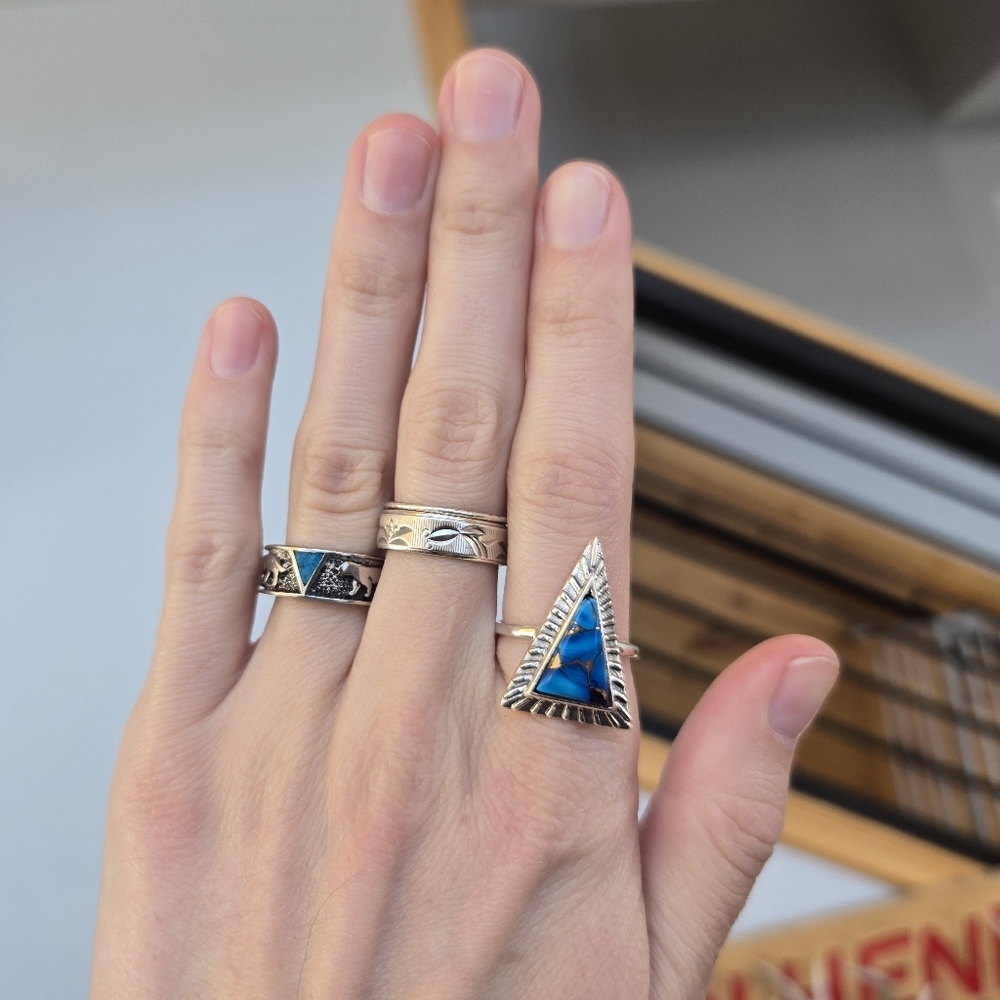 Blue Dahlia Turquoise Sterling Ring
